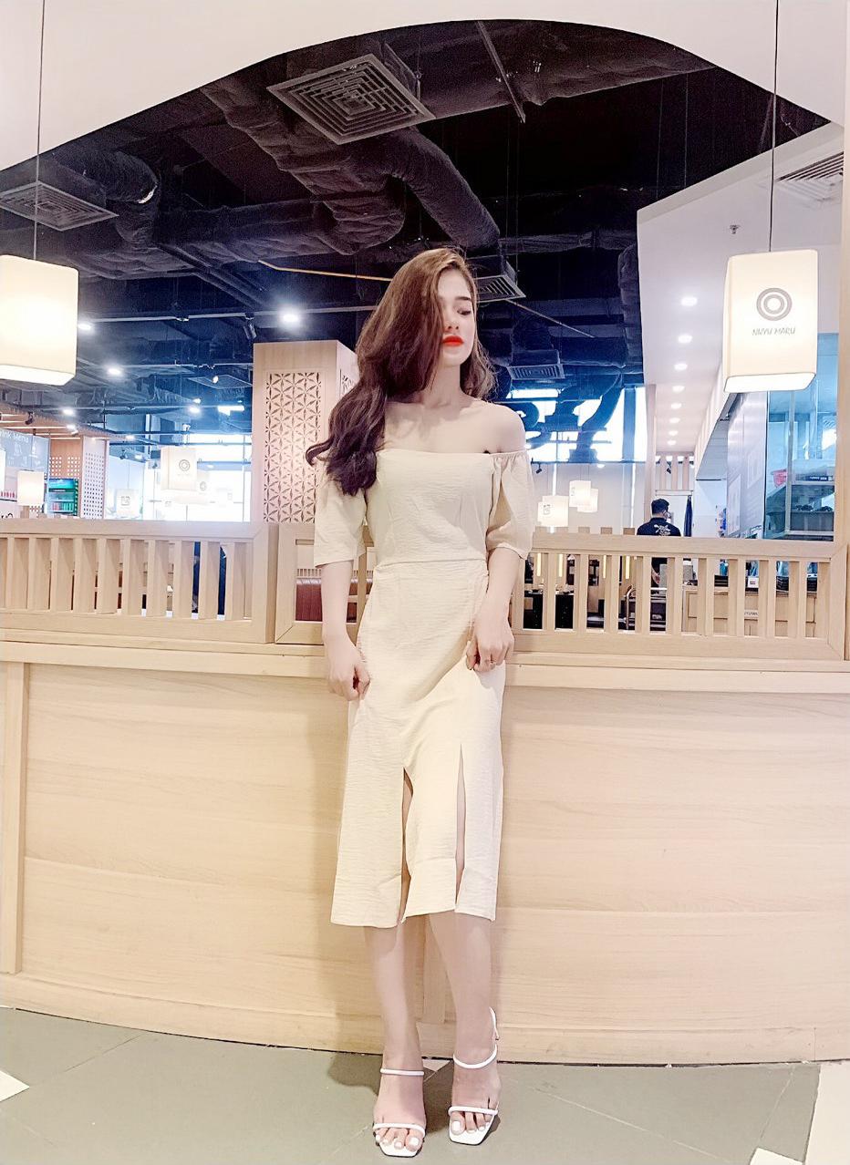 ĐẦM XÒE XẺ TÀ TAY NHÚN MẶC ĐƯỢC 2 KIỂU