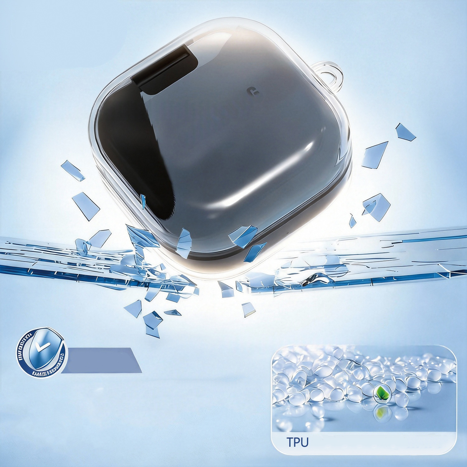 Bao Case Ốp Bảo vệ TPU Trong Suốt cho Samsung Galaxy Buds 4 / Buds 4 Pro - Hàng Chính Hãng