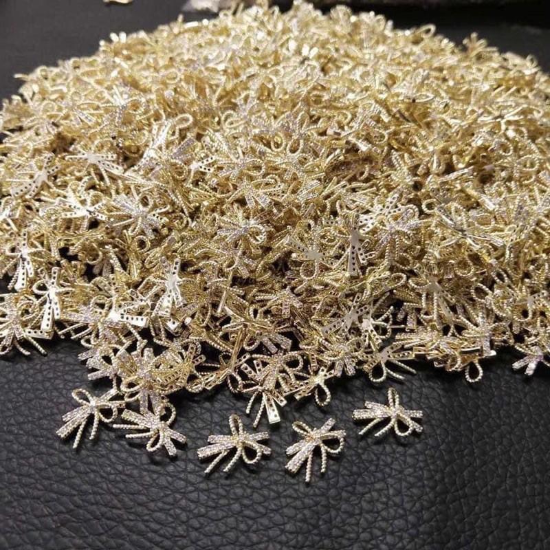 Phụ kiện đính móng tay cao cấp, charm nơ đá gắn móngThiên Di Nail
