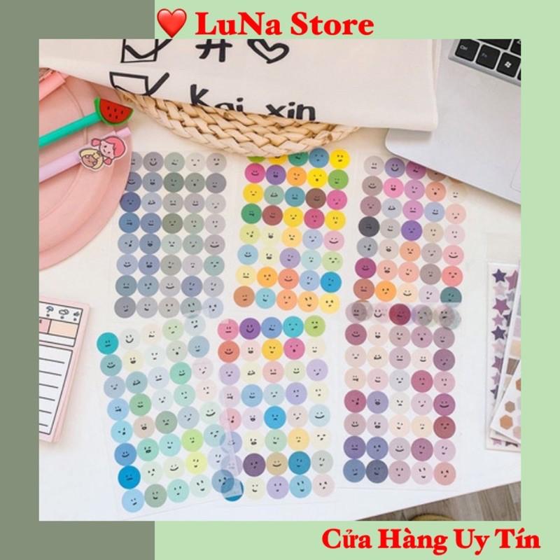 Set 6 miếng sticker siêu cute Luna 889