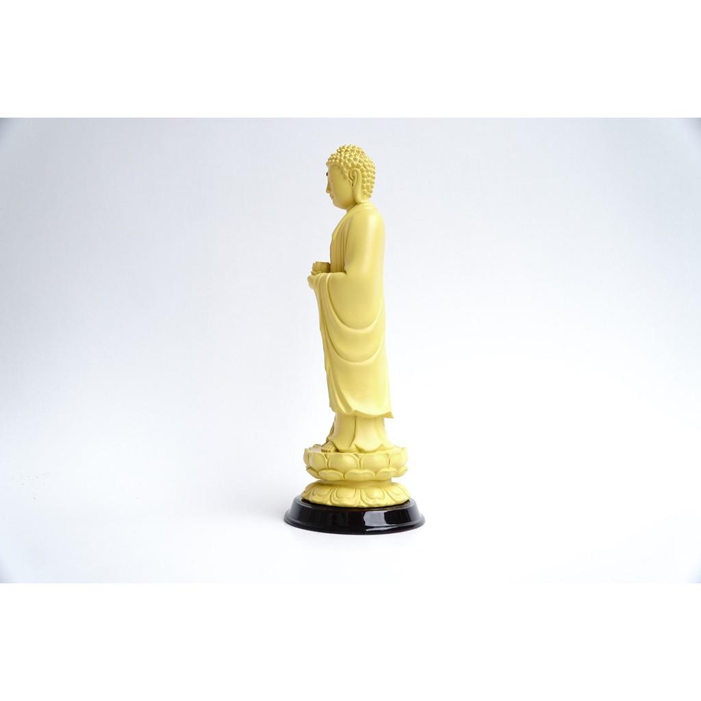 Tượng Phật A Di Đà đứng vàng đất - Cao 25cm