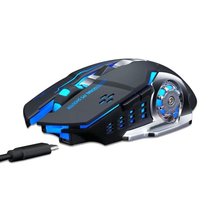 Chuột máy tính không dây, chuột gaming T-WOLF Q13 chơi game cực nhạy có Led chuyển màu - Hàng Chính Hãng