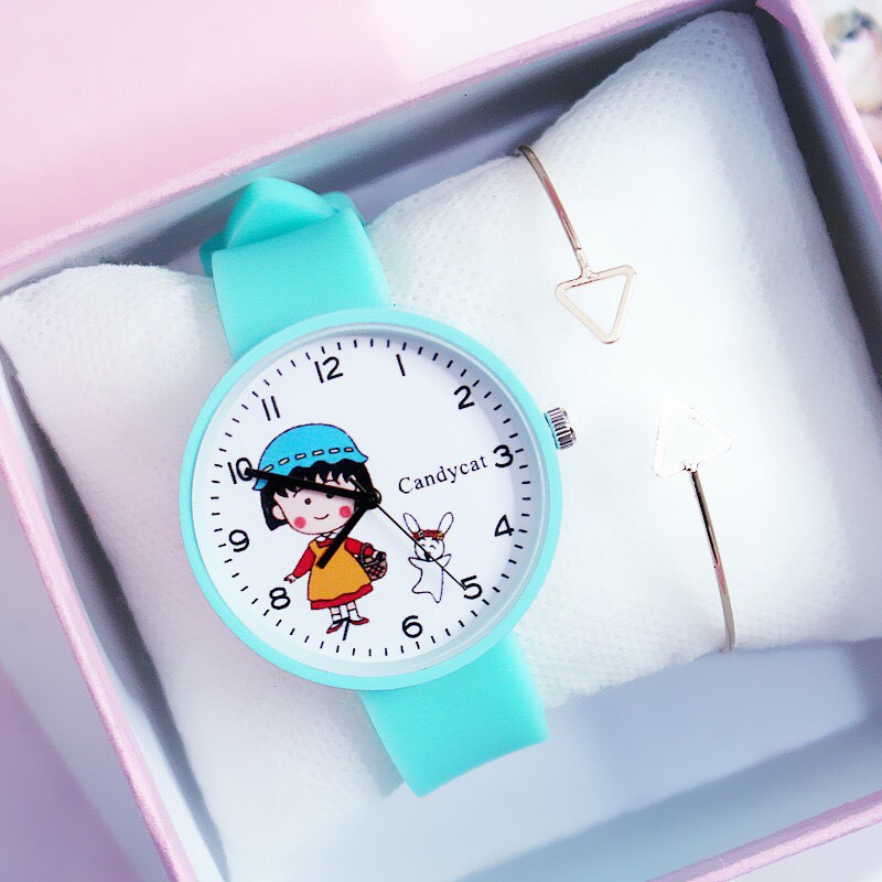 Đồng hồ thời trang nữ Candycat Maruko dây silicon nhiều màu cá tính CS1596
