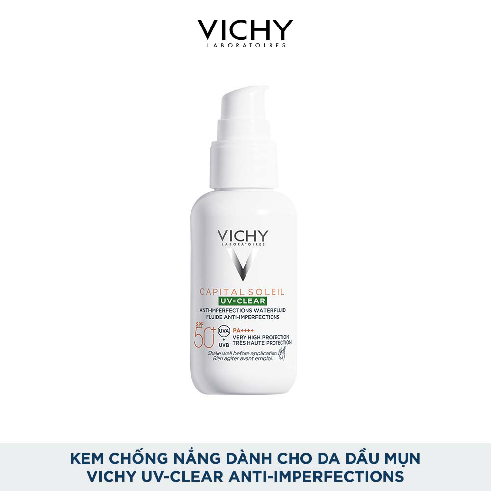 Kem chống nắng dành cho da dầu mụn Vichy UV-Clear Anti-Imperfections 40ml