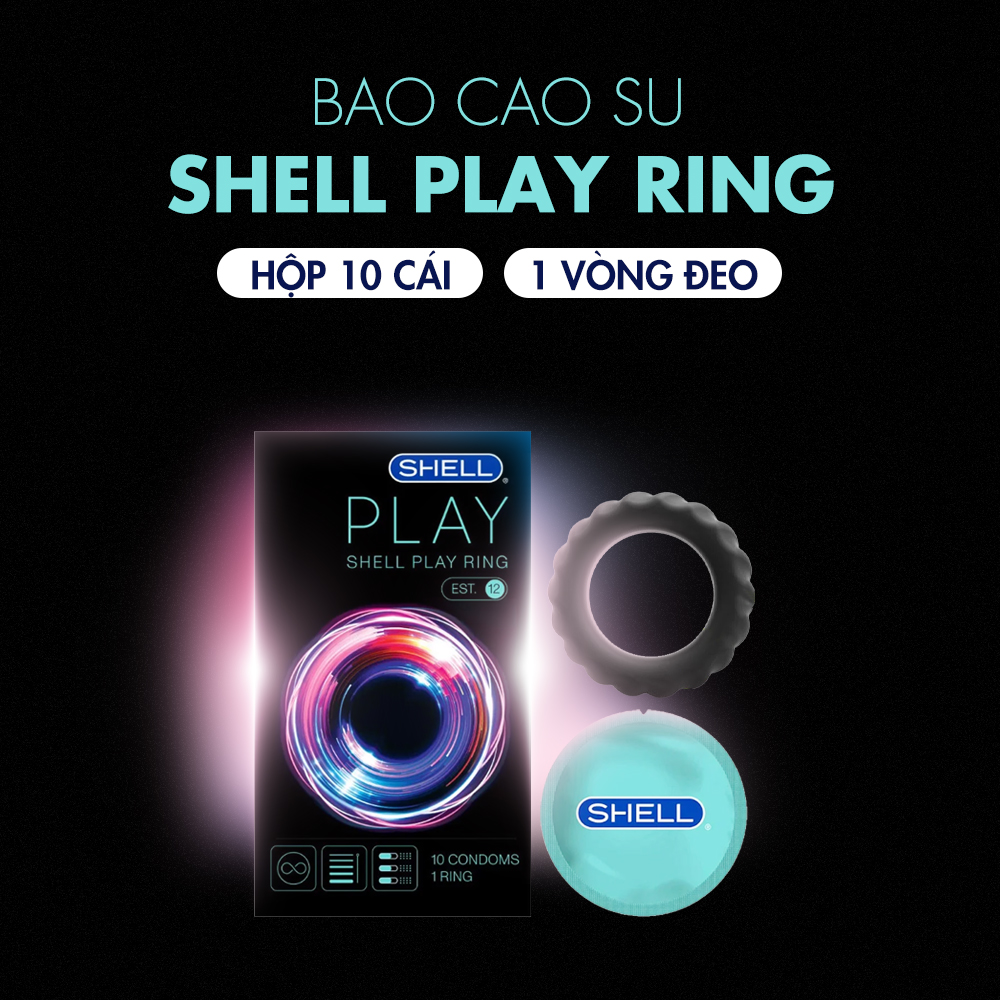 Bao cao su Shell Play Ring 6 tính năng - Hộp 10 cái | GUNSHOP VIỆT NAM