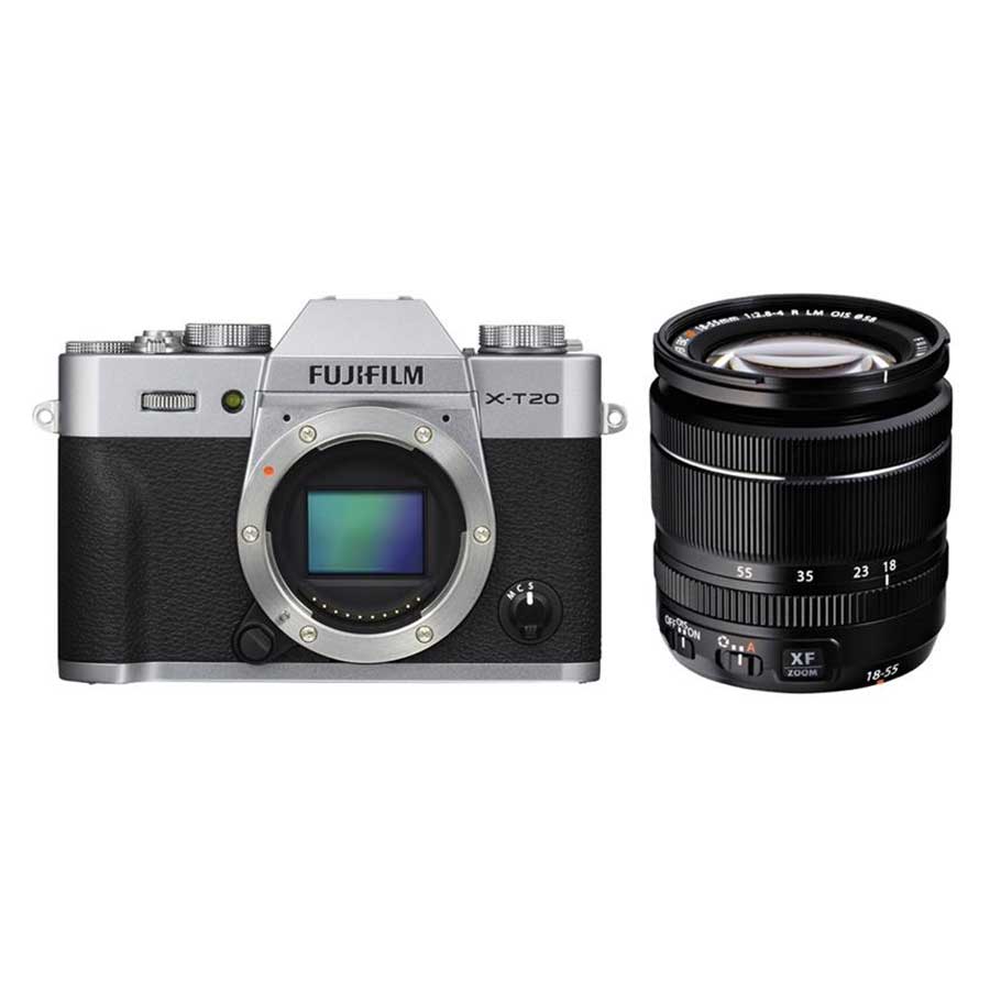 Máy ảnh Fujifilm X-T20 + Kit 18-55mm f/2.8-4 - Bạc - Hàng Chính Hãng