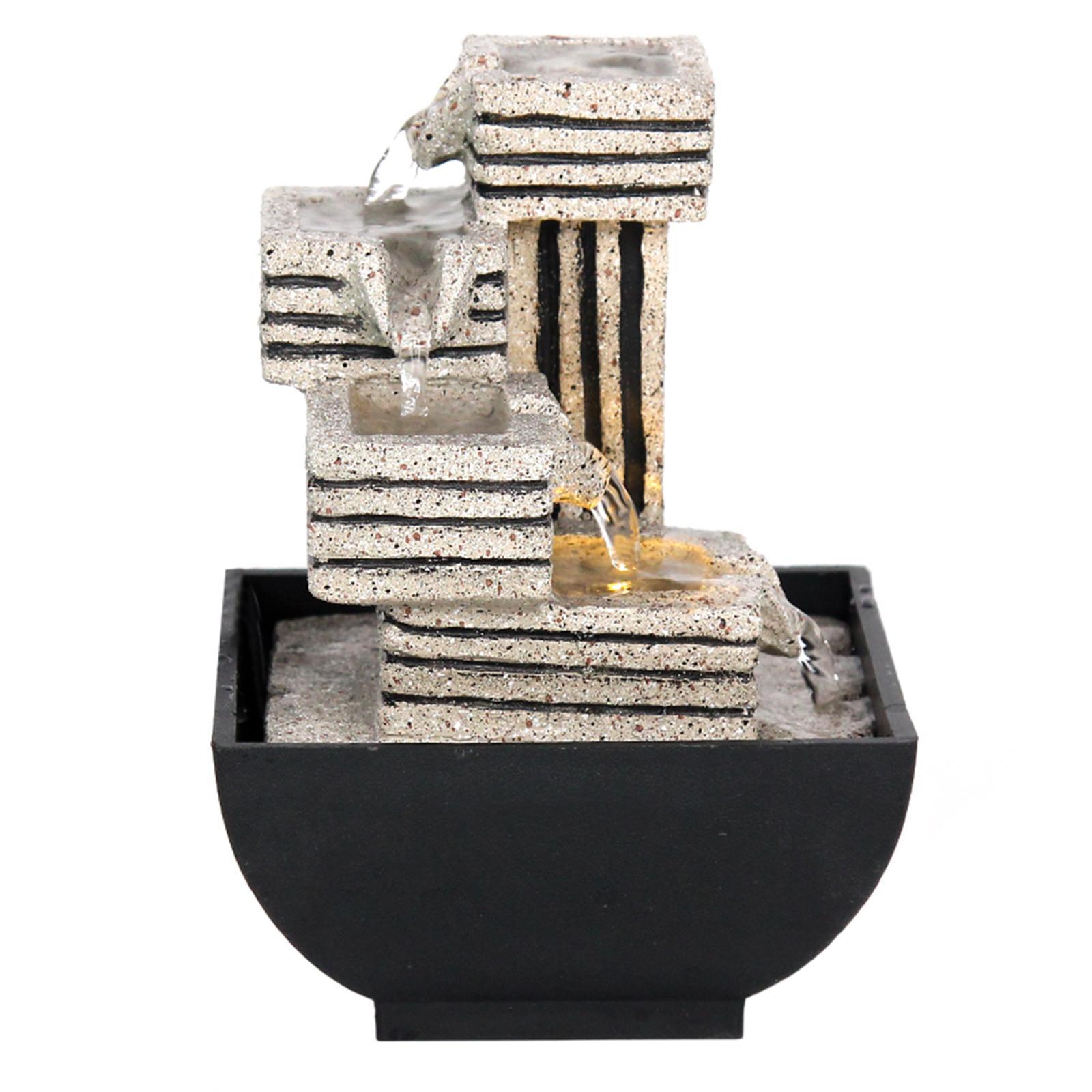 Indoor Water Fountain Waterfall Fountains Tabletop Fountain for Ornaments