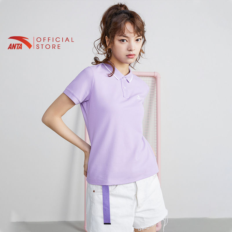 Áo polo thể thao nữ Anta Life Style BCI Cotton 862228144