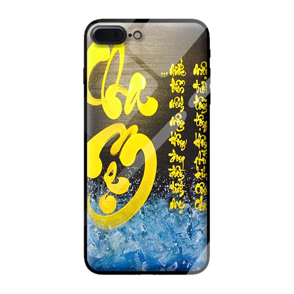 Ốp kính cường lực cho iPhone 8 Plus thư pháp 24 - Hàng chính hãng