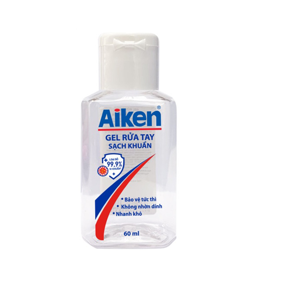 Gel rửa tay Sạch khuẩn Aiken 60ml/chai