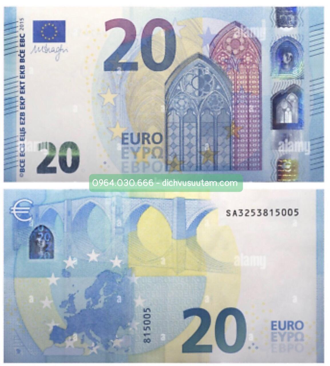 Tien Euro loại 20 pound sưu tầm, chất lượng mới trên 90%