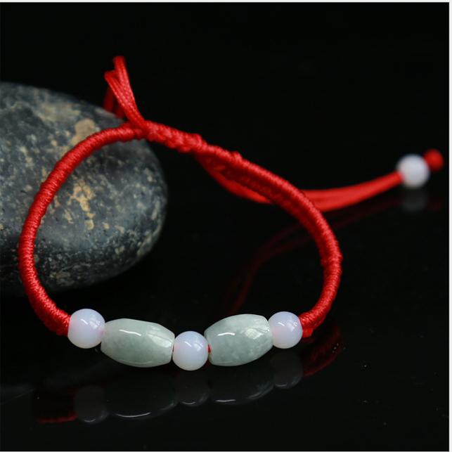 Vòng tay nam nữ chỉ đỏ 2 lu thống ngọc tự nhiên