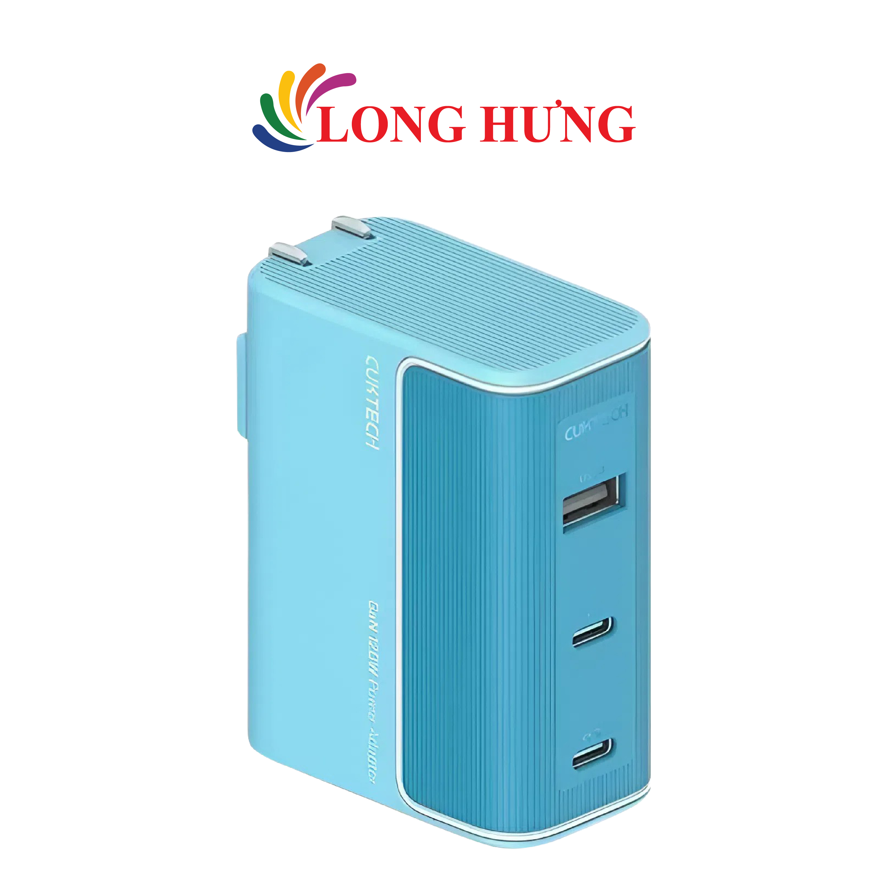 Cốc sạc Cuktech GaN 1USB 2Type-C 120W PD3.0 AD1003 - Hàng chính hãng