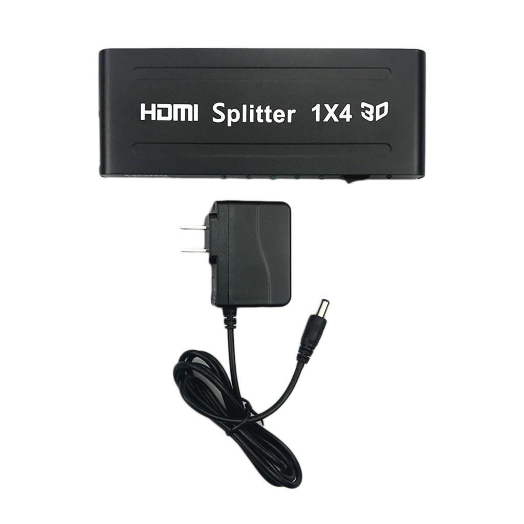 Splitter Amplifier  1x4 Hub 1  3D 1080p