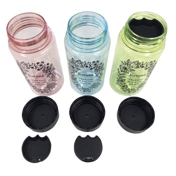Bình đựng nước cho trẻ em Yamada Nhật Bản 380ml có nắp đậy chống sặc chịu nhiệt từ -20 độ C đến 120 độ C