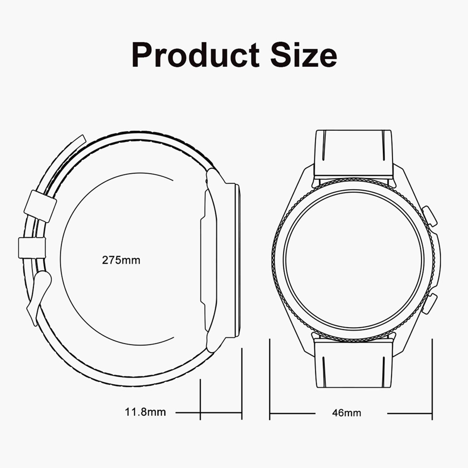 I12 Bluetooth Smart Watch for Android Phones and iOS Phones Activity Tracker 1.3 Inch Touch Screen Pedometer for Men Women Compatible with iOS Android
