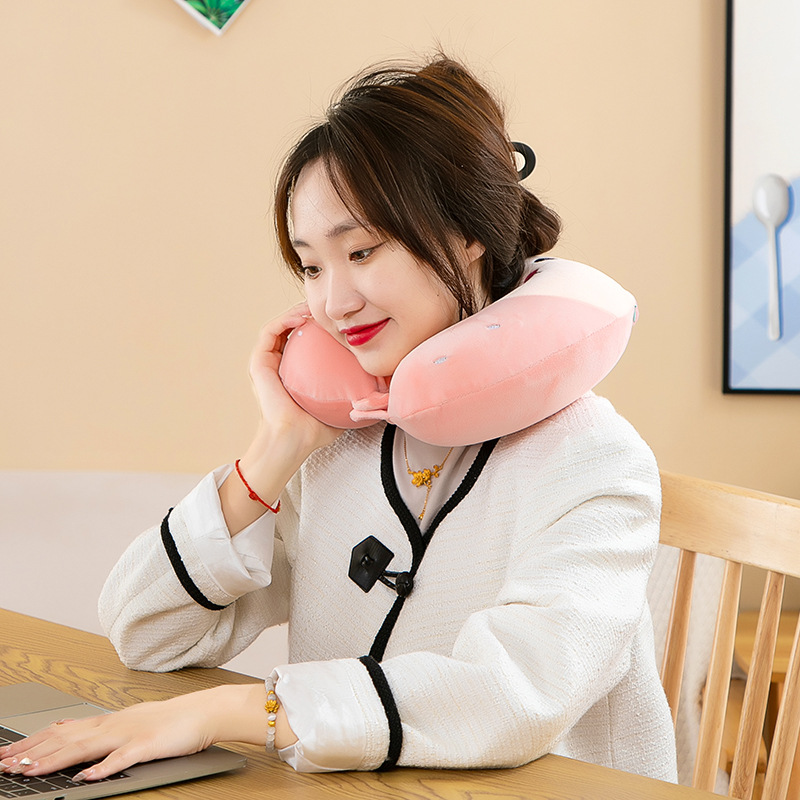 Gối kê cổ Du Lịch Pokemon gối có nút bấm tiện lợi