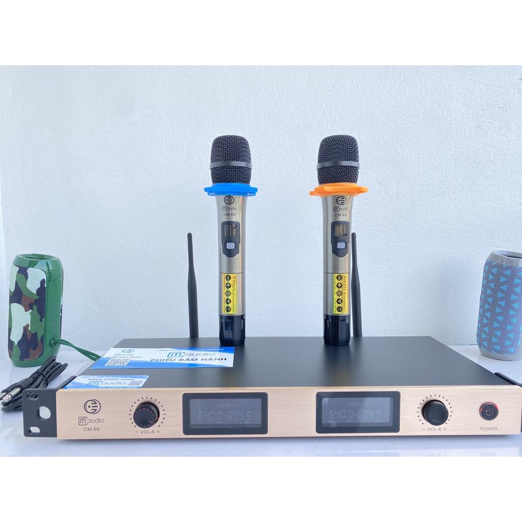 Micro không dây CM AUDIO CM-66 hàng nhập khẩu chính hãng tặng kèm pin,chống năn