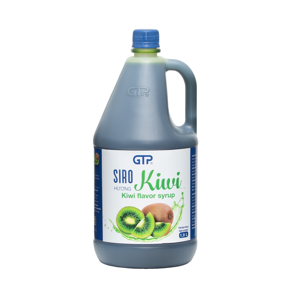 Siro Kiwi GTP (1.9L/chai) - Chuyên dùng pha chế: Trà sữa, Trà trái cây, Cocktail, Mocktail…
