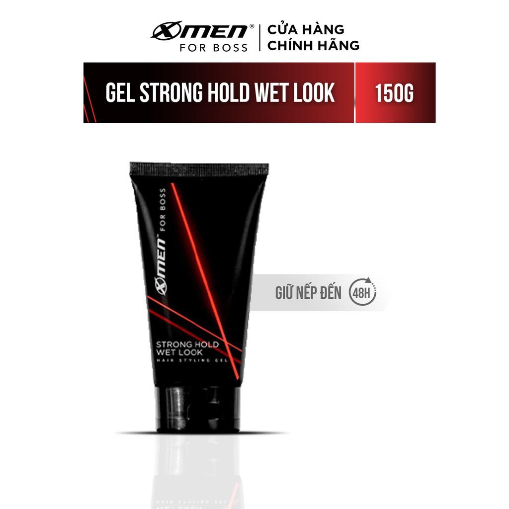 Keo vuốt tóc X-Men For Boss Gel STRONG HOLD WET LOOK 150G