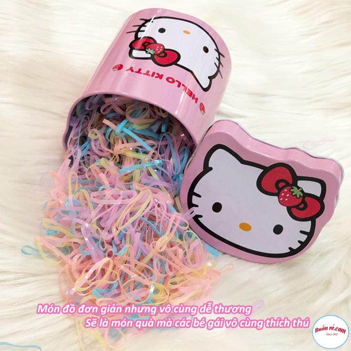 Hộp Chun Buộc Tóc HELLO KITTY Dễ Thương Cho Bé - 00170