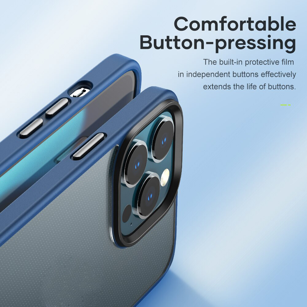 Ốp lưng chống sốc viền cao su cho iPhone 14 Pro (6.1 inch) thiết kế mặt lưng trong suốt Hiệu Rock hybrid Protective Case (độ đàn hồi cao, bảo vệ toàn diện, tản nhiệt tốt) - hàng nhập khẩu