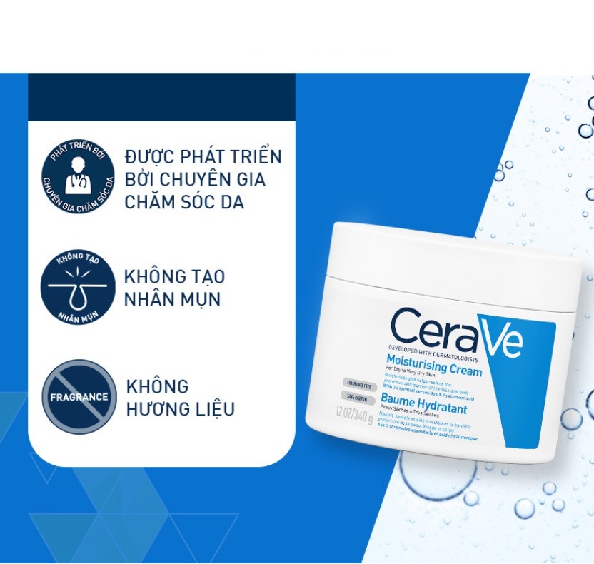 Kem Dưỡng Ẩm Dành Cho Da Khô Cerave Moisturizing Cream 340g