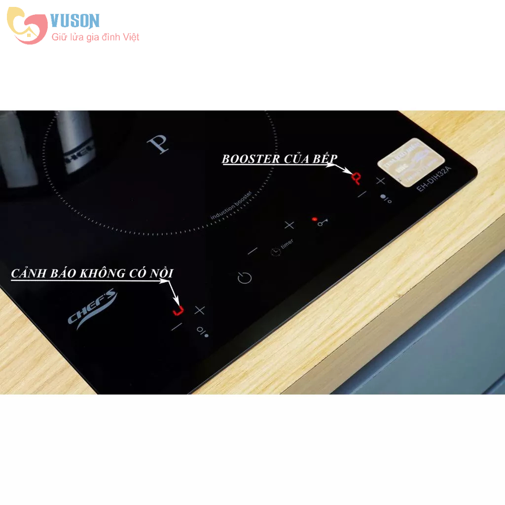 Bếp từ đôi Chefs EH-DIH32A - Hàng chính hãng