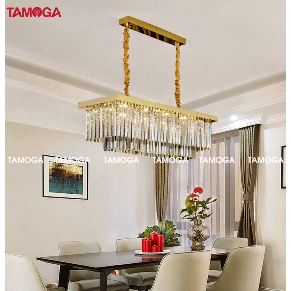 Đèn treo trần trang trí phòng khách pha lê TAMOGA REVAS 1526 + Tặng kèm bóng led