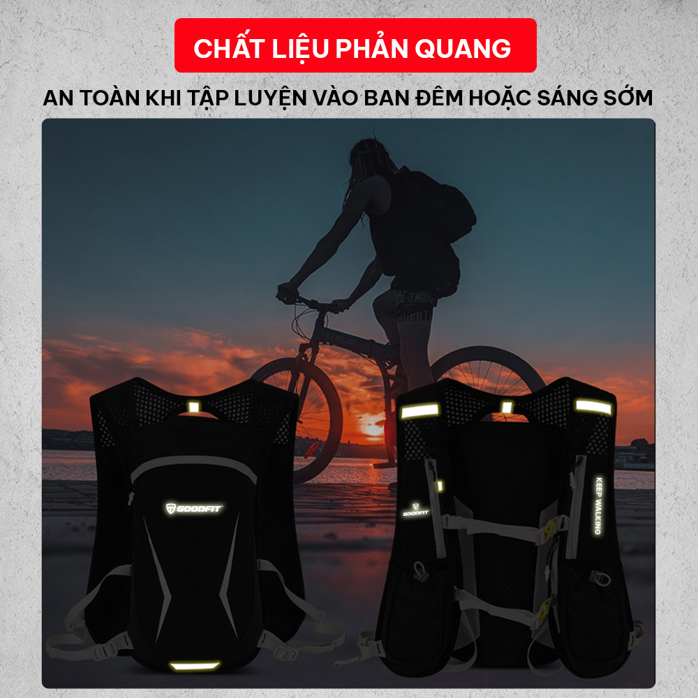 Vest nước, balo chạy bộ, đạp xe, leo núi dã ngoại thể thao Goodfit GF303RV