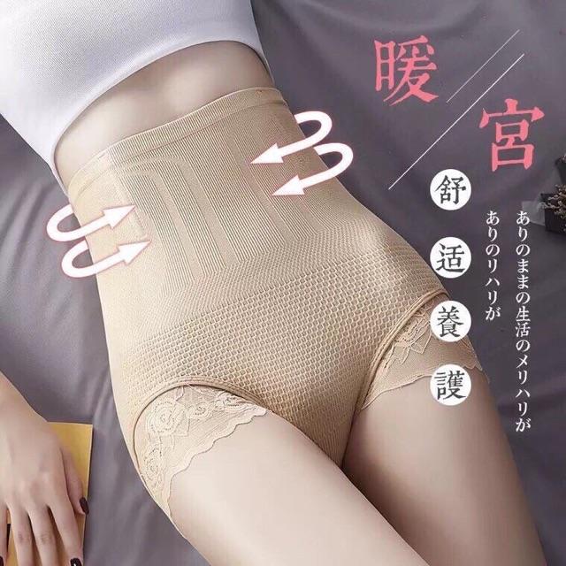 Quần gen bụng phối ren 2 màu đen da siêu đẹp