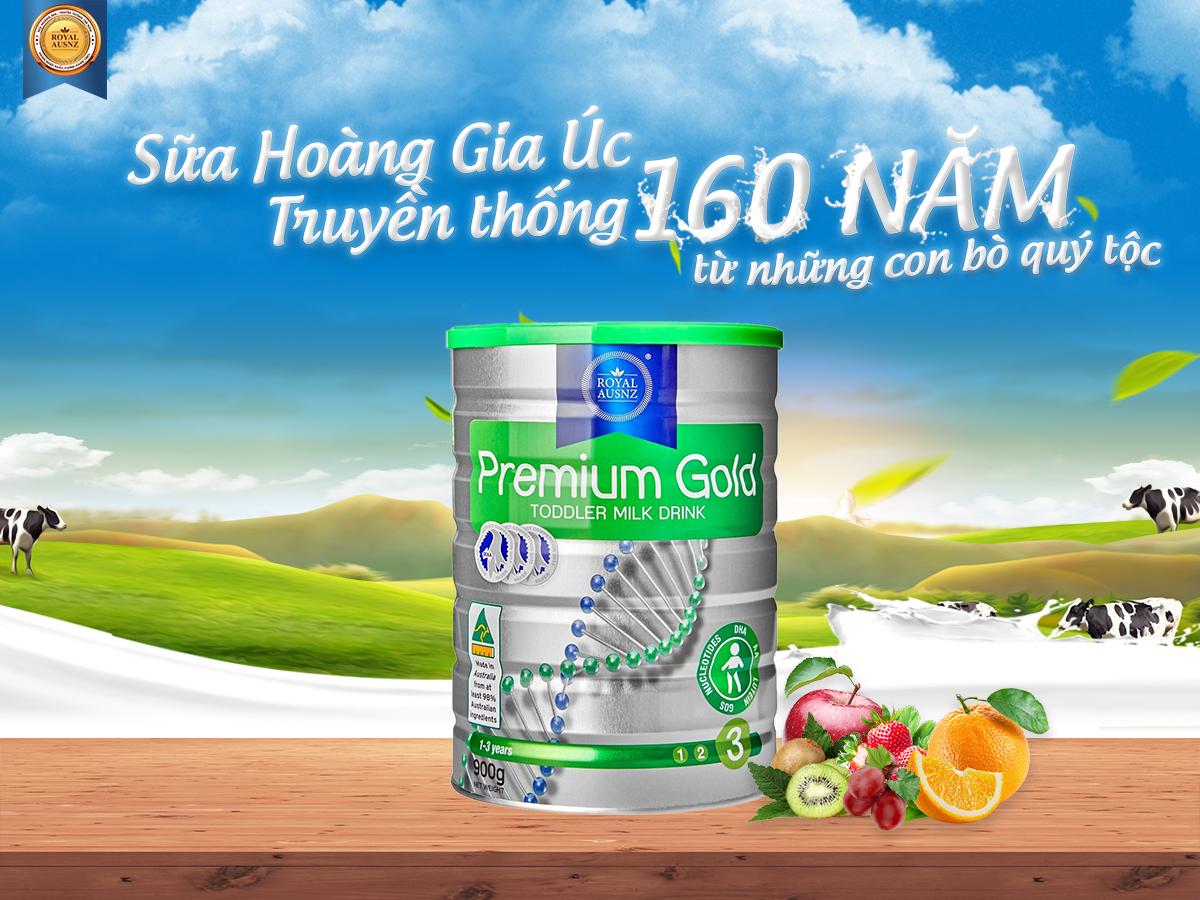 Hình ảnh Sữa Hoàng Gia Úc Royal Ausnz Premium Gold Dành Cho Trẻ Từ 1-3 Tuổi, Hỗ Trợ Phát Triển Chiều Cao Vượt Trội, Tăng Khả Năng Hấp Thụ Canxi, Phát Triển Trí Não, Tăng Khả Năng Miễn Dịch