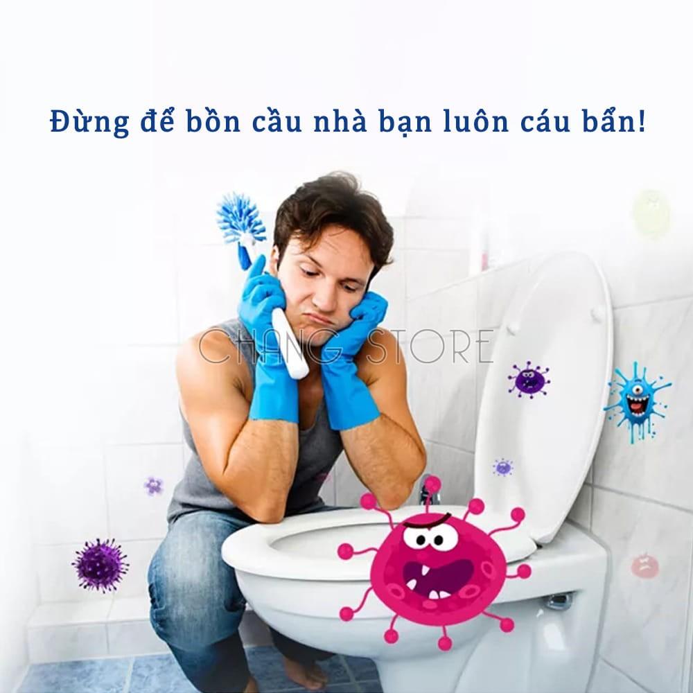 Chai tẩy toilet bồn cầu Okay Thái Lan 960ml đánh bay mọi vết bẩn cứng đầu