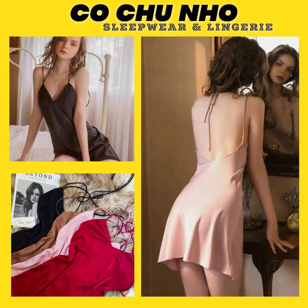 ️-Váy ngủ sexy satin lụa cao cấp - Đầm ngủ gợi cảm