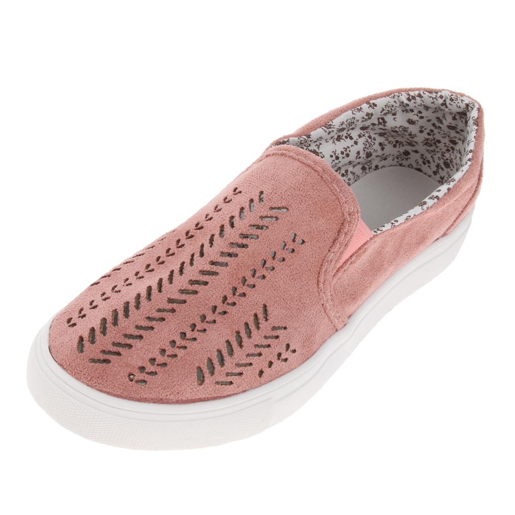 Women Casual Hollow Canvas Loafer Flats SlipOn Walking Shoes Sneaker