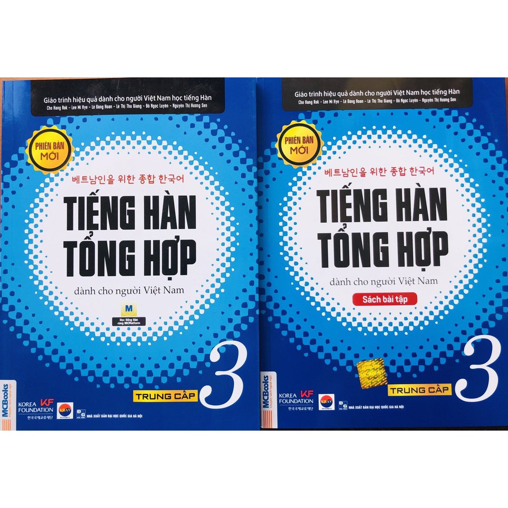Trọn bộ tiếng hàn tổng trung cấp 3 Phiên bản trắng đen