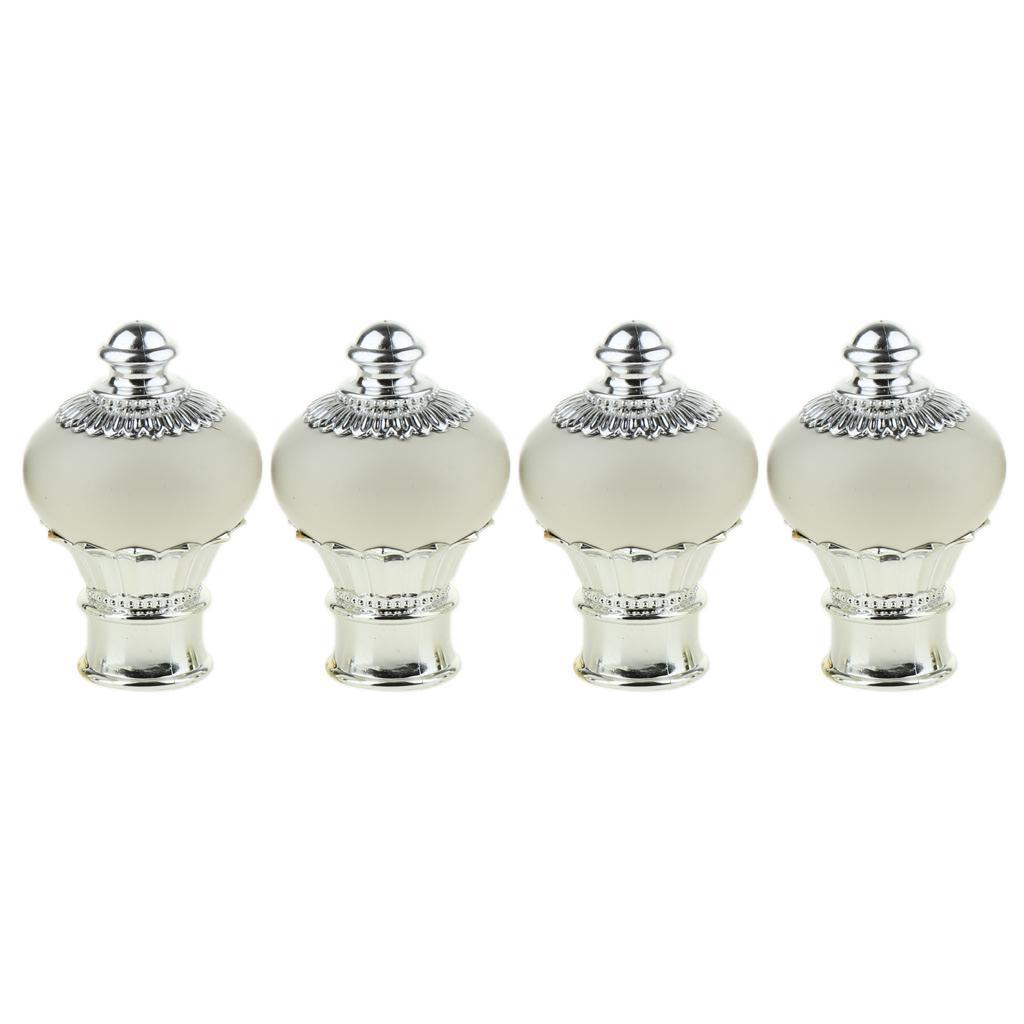 8pcs Novelty Curtain Rail End Kits Dia.*28mm Home Window Improvement