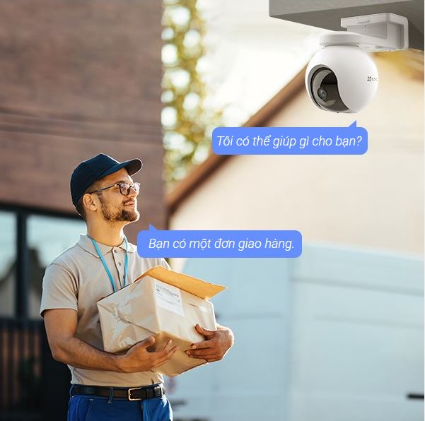 Camera Wifi sử dụng pin quay quét 360 độ Ezviz HB8 4MP 2K, đàm thoại 2 chiều - Hàng chính hãng