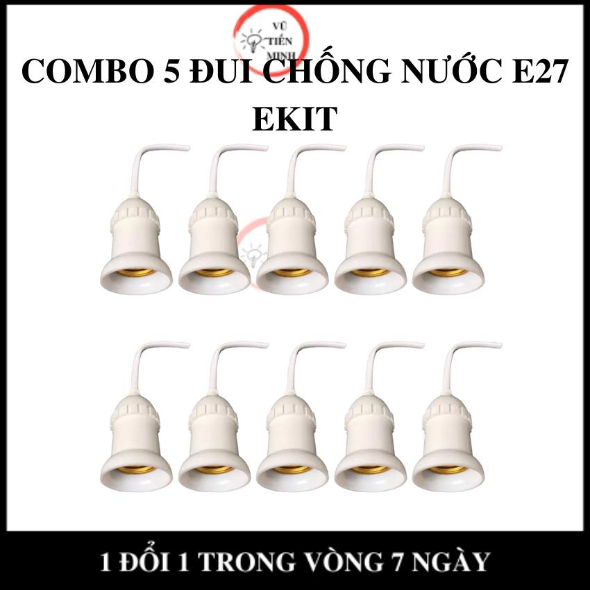 COMBO 5 đui đèn chống nước ngoài trời E27