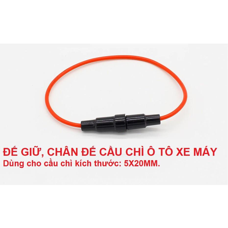 Chân đế, đế giữ, dây nối cầu chì ô tô xe máy, điện gia dụng:  SKU:122