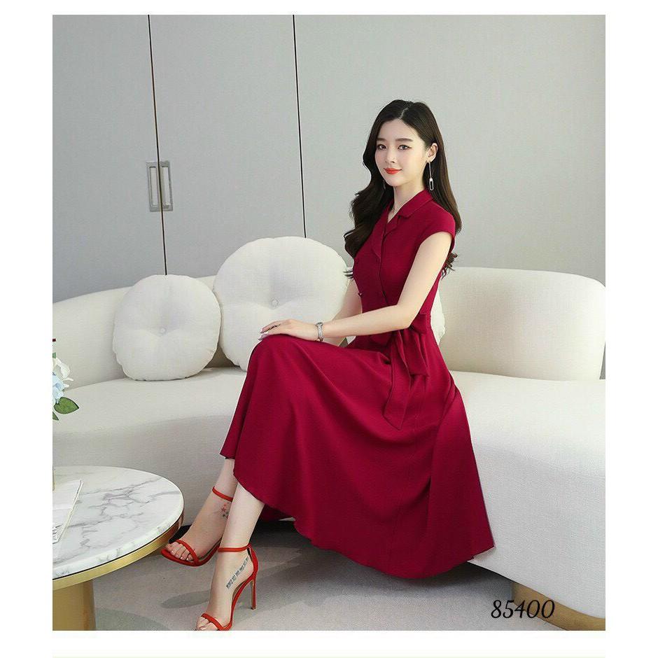 ĐẦM COTTON LẠNH DÁNG XÒE XINH XẮN,HỌA TIẾT TRƠN NHƯNG KHÔNG KÉM PHẦN SANG TRỌNG