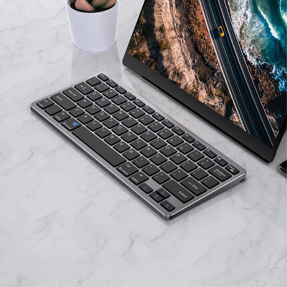 Bộ Bàn Phím Và Chuột Không Dây Vinetteam KB-01 Bàn Phím Bluetooth Mini Dành Cho Điện Thoại Laptop Ipad – Hàng Chính Hãng