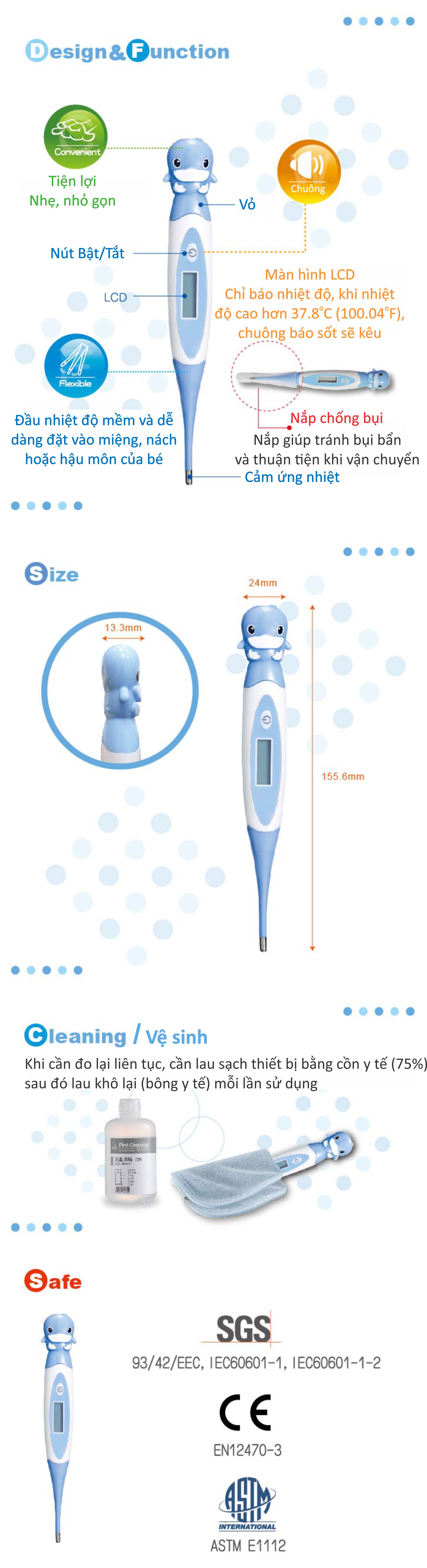NHIỆT KẾ ĐIỆN TỬ CHO BÉ KUKU - KU9020