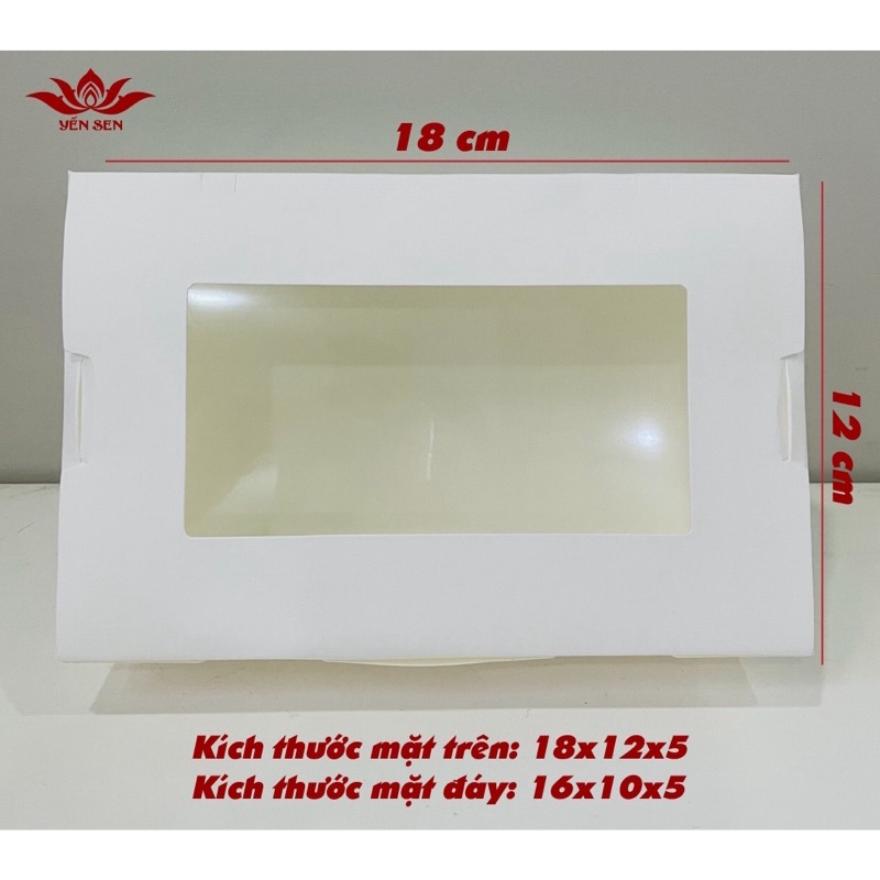 Set 50 hộp giấy đựng thức ăn 18 * 12 * 5 cm