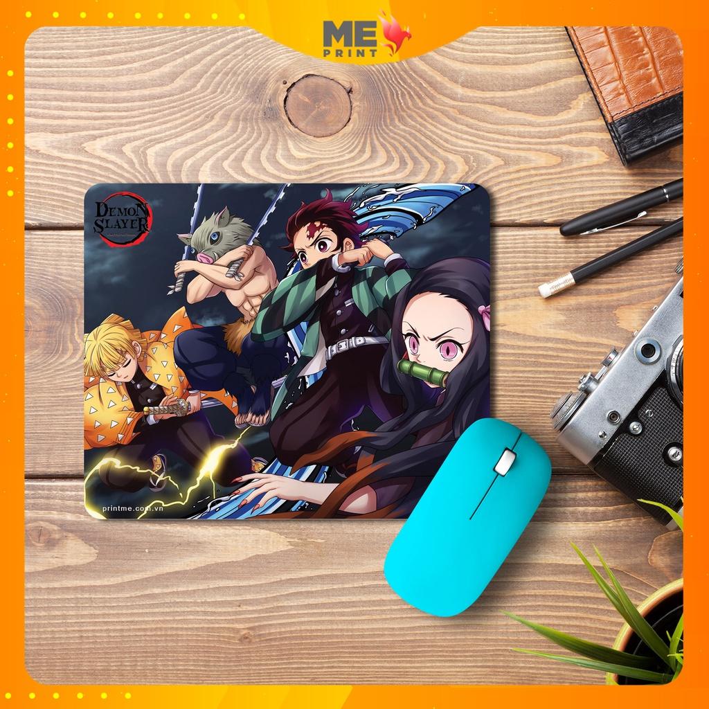 Lót chuột kimetsu no yaiba, Pad chuột in theo yêu cầu đủ loại anime – game – manga giá rẻ PRINTME SHOP