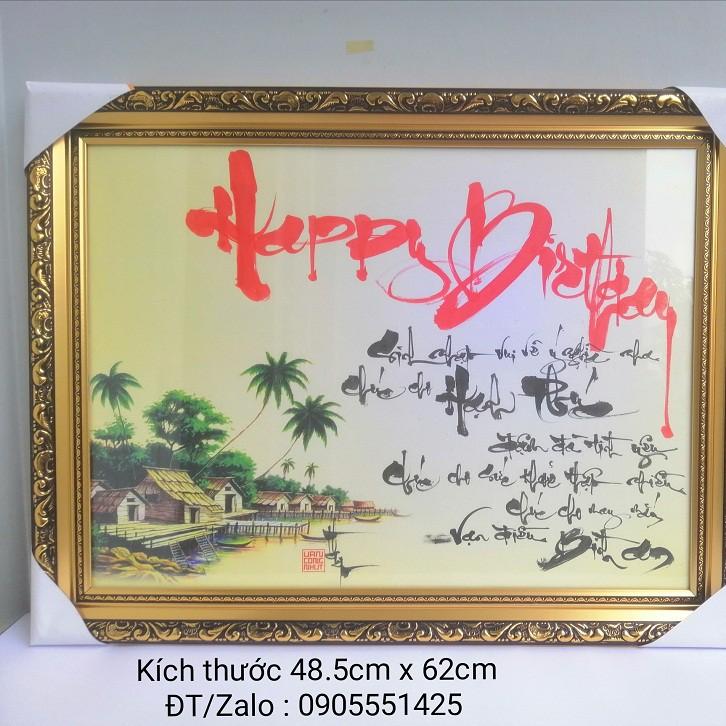 Quà tặng sinh nhật/ Tranh thư pháp mừng sinh nhật.