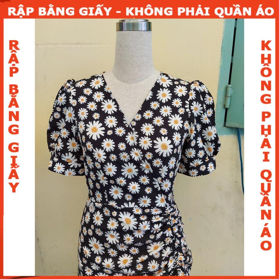 Rập Giấy đầm rút nhún tay phồng mã 1039 (BẢN VẼ)