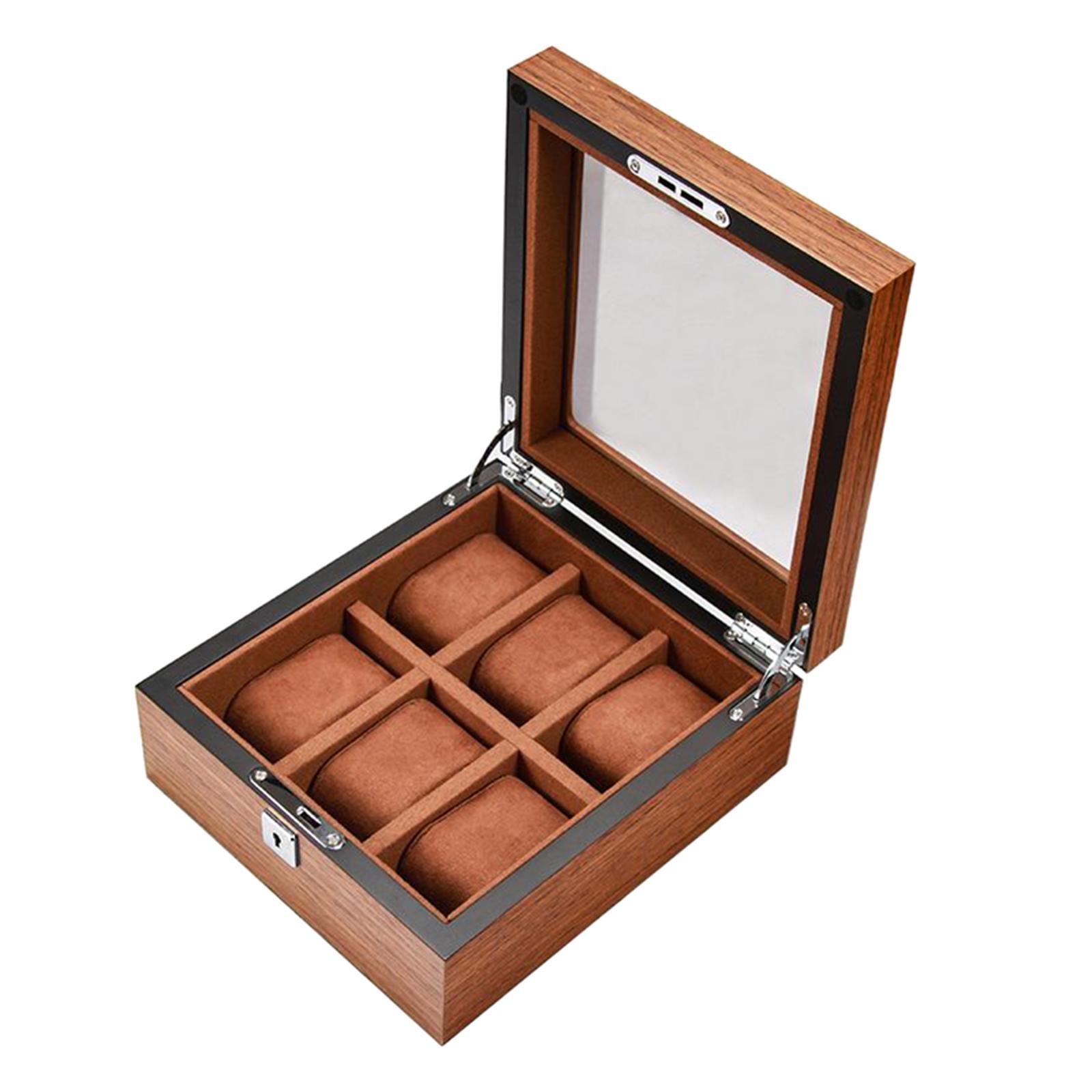Display Case with 6 Slot Jewelry Box