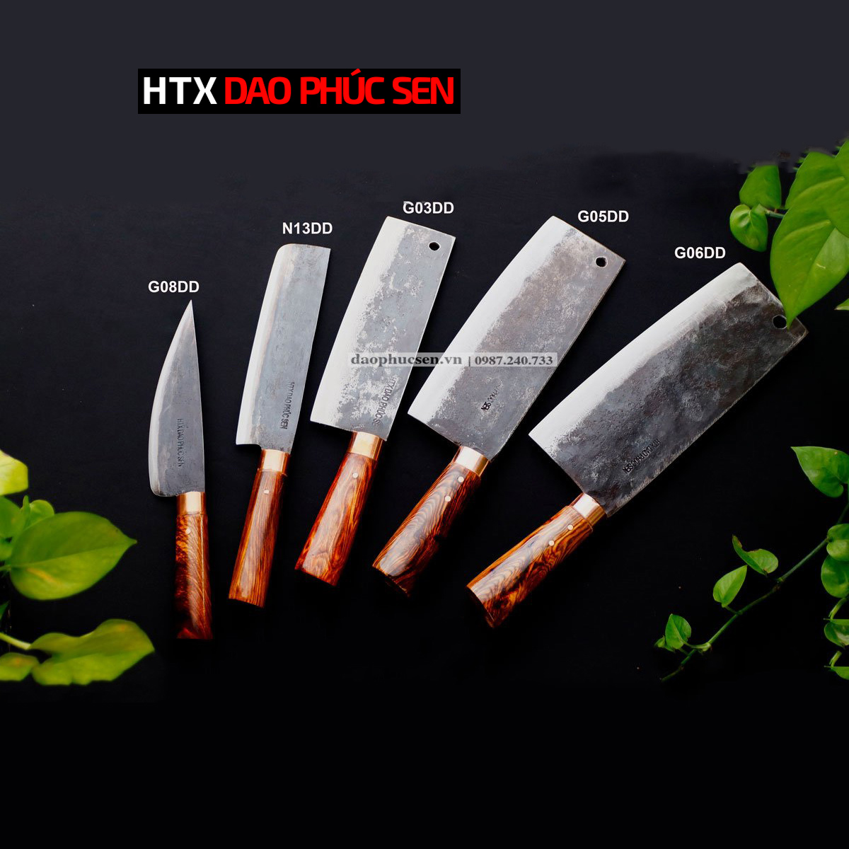 Dao Phúc Sen Bộ dao Bếp Gia Đình CB120