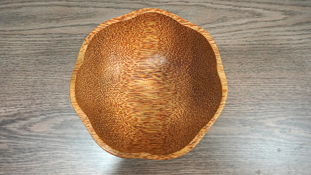 Set Tô gỗ dừa Bát gỗ dừa và muỗng Buzen - Hình Hoa Mai ( Coconut wood bowls)